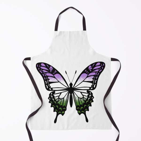 Item preview, Colorful Butterfly with Genderqueer Pride Colors designed and sold by Travelslightly.
