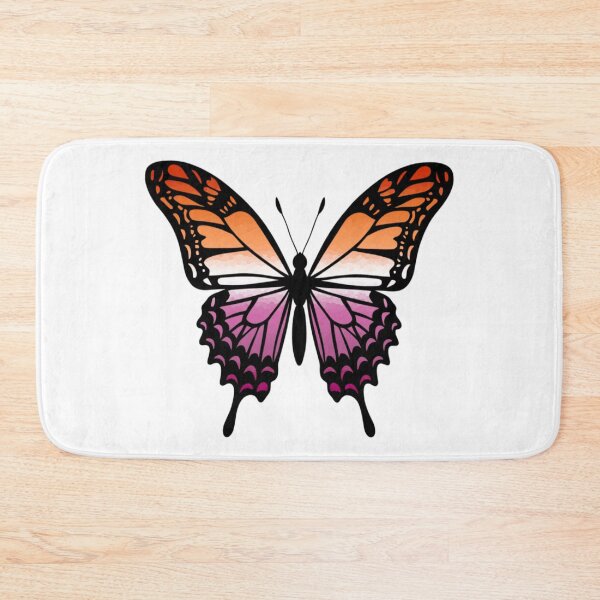Artikelvorschau, Bunter Schmetterling mit lesbischen Pride-Farben entworfen und verkauft von Travelslightly.