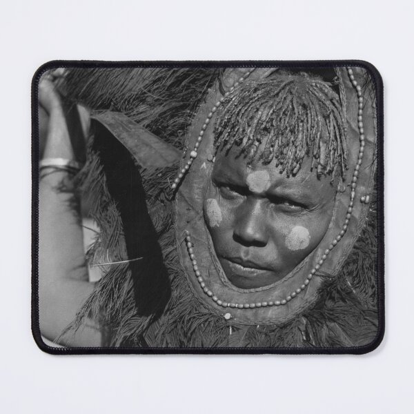 Item preview, Vintage Maasai Warrior in Headdress designed and sold by JerryFrank.