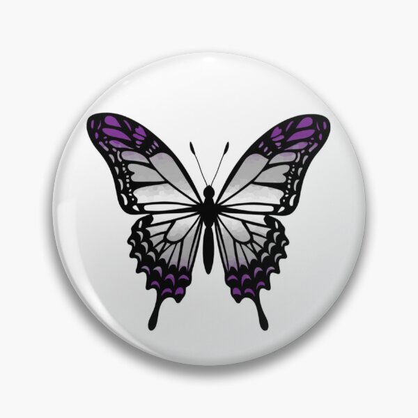 Item preview, Colorful Butterfly with Greysexual Pride Colors designed and sold by Travelslightly.