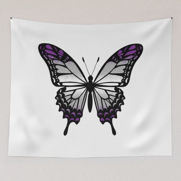Item preview, Colorful Butterfly with Greysexual Pride Colors designed and sold by Travelslightly.