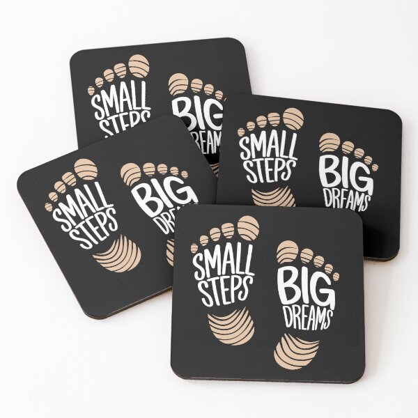 Item preview, Small Steps, Big Dreams – Motivational Footprint Word Art designed and sold by JPees.
