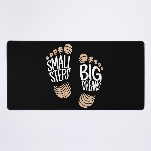 Item preview, Small Steps, Big Dreams – Motivational Footprint Word Art designed and sold by JPees.