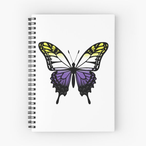 Item preview, Colorful Butterfly with Nonbinary Pride Colors designed and sold by Travelslightly.