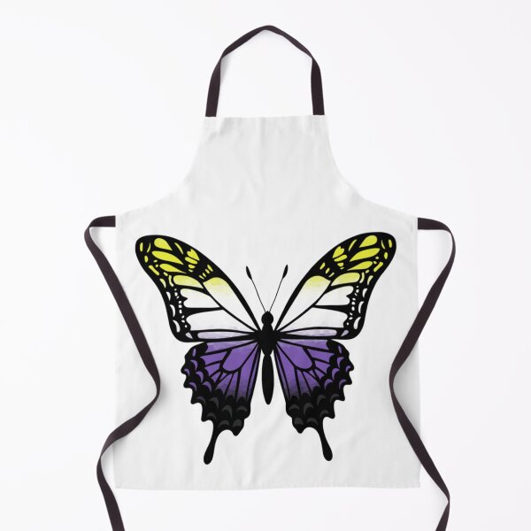Item preview, Colorful Butterfly with Nonbinary Pride Colors designed and sold by Travelslightly.