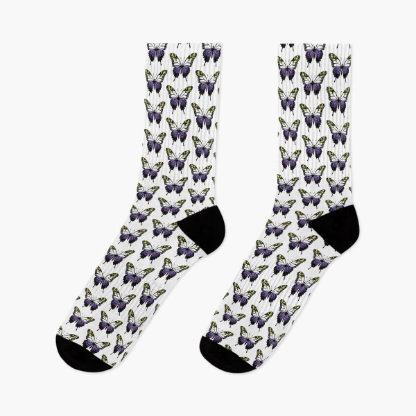 Item preview, Colorful Butterfly with Nonbinary Pride Colors designed and sold by Travelslightly.