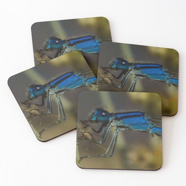 Item preview, 603 Familiar Bluet Familiar Bluet Enallagma civile eating a fly designed and sold by ptosis.