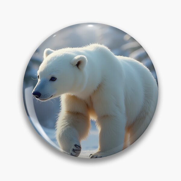 Item preview, A polar bear in the snow designed and sold by MyArtworkStudio.