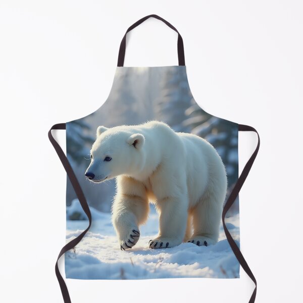 Item preview, A polar bear in the snow designed and sold by MyArtworkStudio.