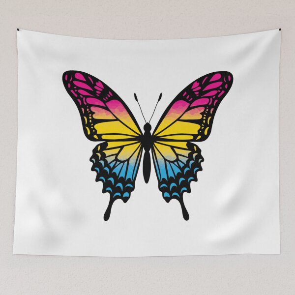 Item preview, Colorful Butterfly with Pansexual Pride Colors designed and sold by Travelslightly.