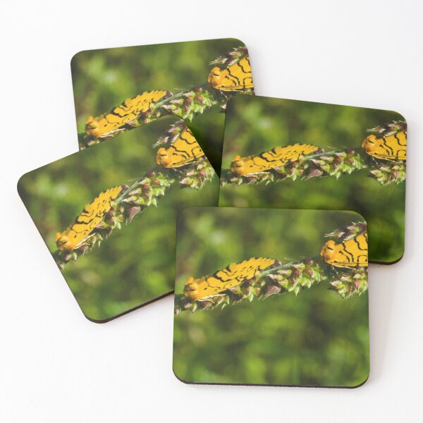 Item preview, 604 Bright Yellow Moth with black stripes designed and sold by ptosis.