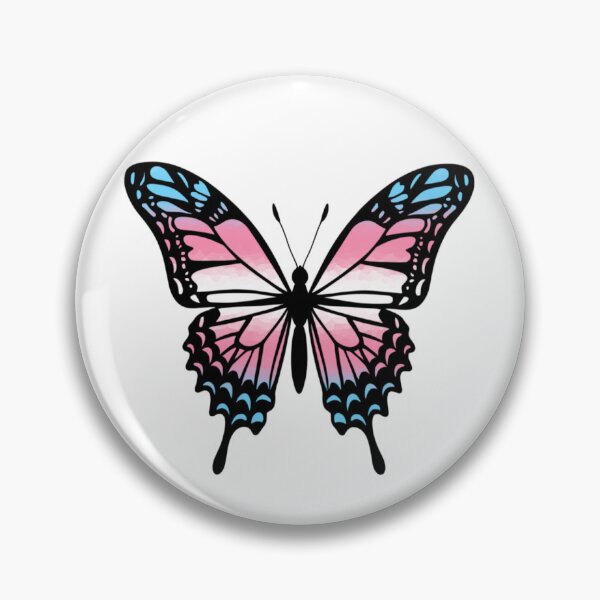 Item preview, Colorful Butterfly with Transgender Pride Colors designed and sold by Travelslightly.