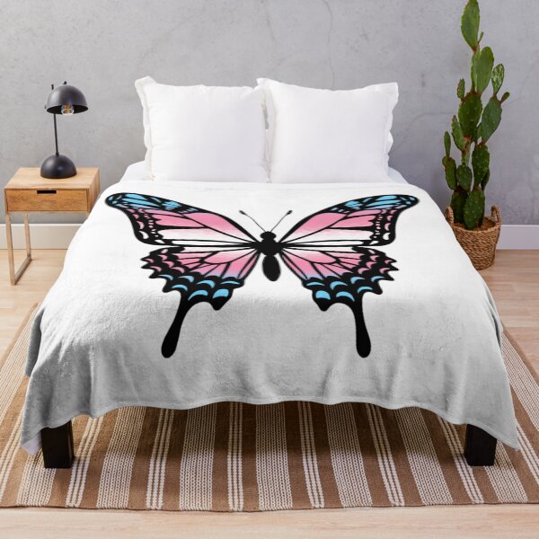 Item preview, Colorful Butterfly with Transgender Pride Colors designed and sold by Travelslightly.