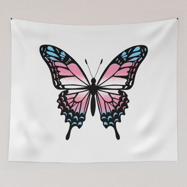 Item preview, Colorful Butterfly with Transgender Pride Colors designed and sold by Travelslightly.