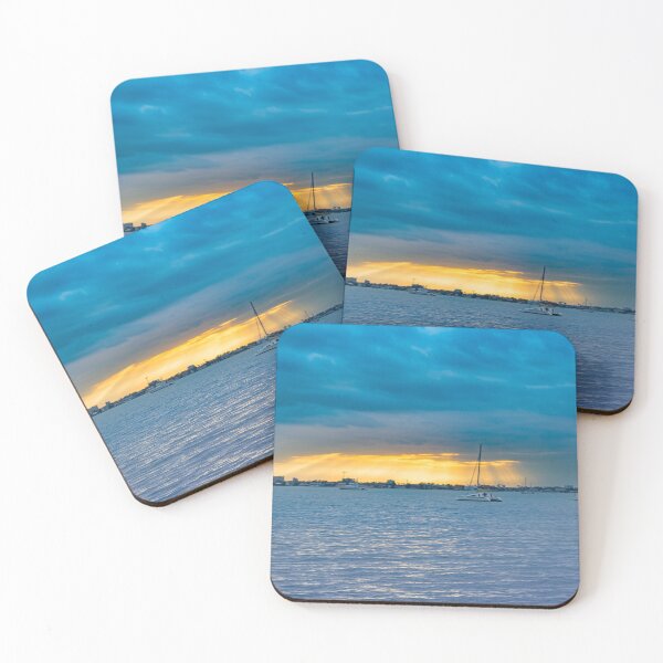 Item preview, A breathtaking sunset color photograph of a serene sunset at Bayfront Park Sarasota Florida USA designed and sold by EyezWatchin.