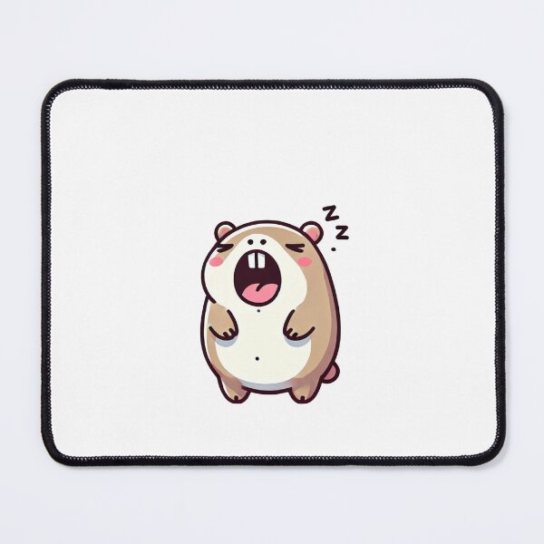 Item preview, Sleepy Yawning Capybara - Cute Cartoon Art designed and sold by sabily.