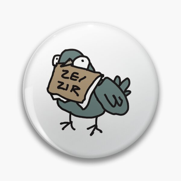 Item preview, Ze/zir pronoun pigeons designed and sold by Confusedcows.