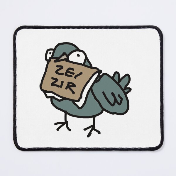 Item preview, Ze/zir pronoun pigeons designed and sold by Confusedcows.