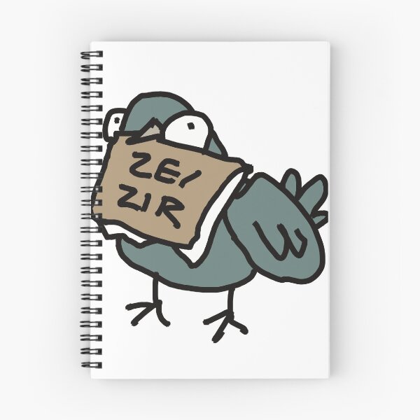 Item preview, Ze/zir pronoun pigeons designed and sold by Confusedcows.