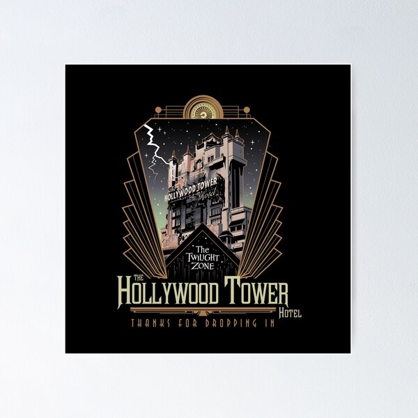 Item preview, Twilight Zone Tower of Terror Hollywood Tower Hotel Shirt Design designed and sold by Blake-D-esigns.