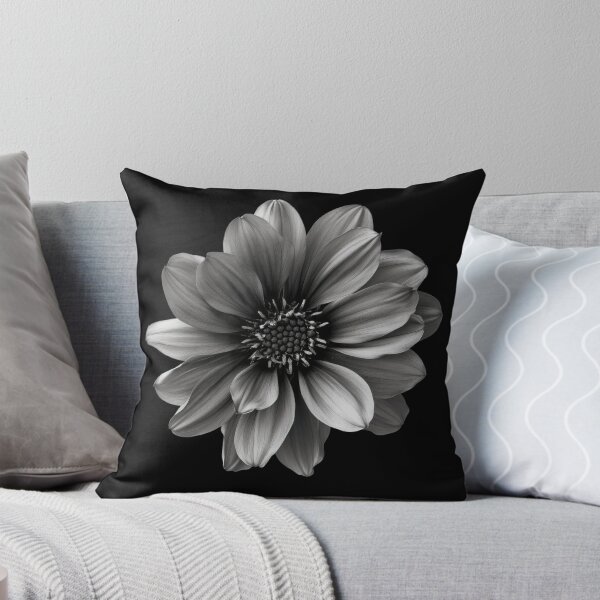 Item preview, Black and White Bachelors Button Flower v2 designed and sold by PiranhaEatFashion.
