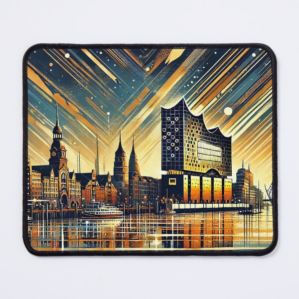 Item preview, Abstract Scene Hamburg designed and sold by MyArtworkStudio.