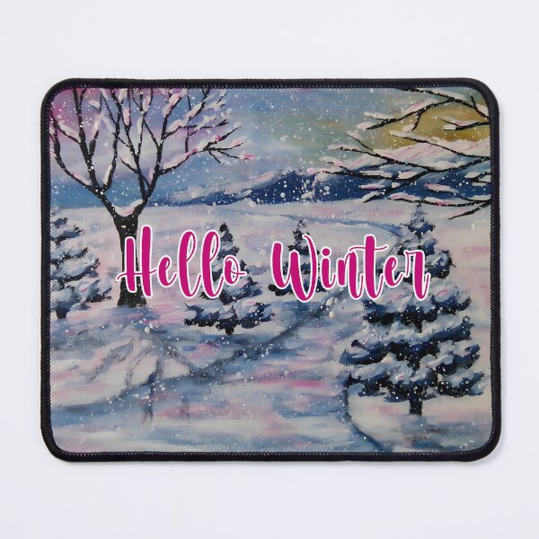 Item preview, Hello winter snowy landscape designed and sold by mariya-ivanova.