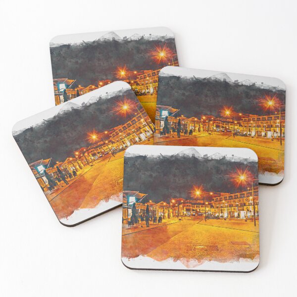 Item preview, Night Time Carvoeiro Village, Algarve, Portugal designed and sold by GG WALL ART.