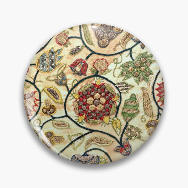 Item preview, Tudor Stuart Crewel Work Embroidery Fruit and Flowers designed and sold by Pixelchicken.