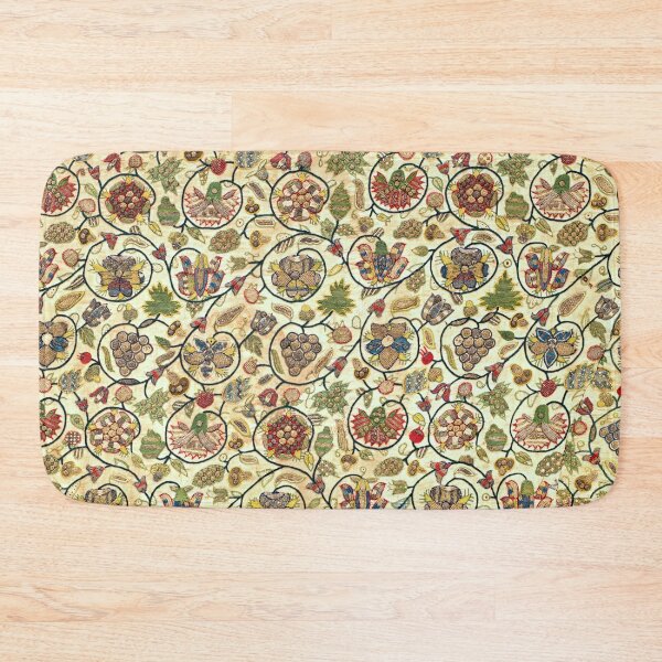 Item preview, Tudor Stuart Crewel Work Embroidery Fruit and Flowers designed and sold by Pixelchicken.