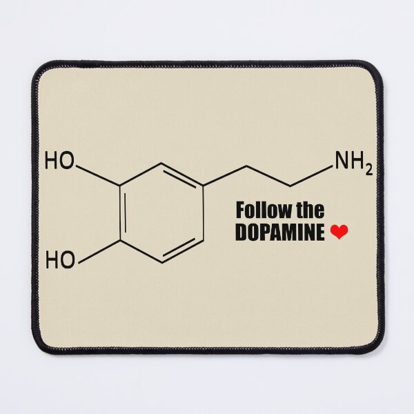 Item preview, Dopamine molecule structure chemist structural formula designed and sold by Alexaltay.
