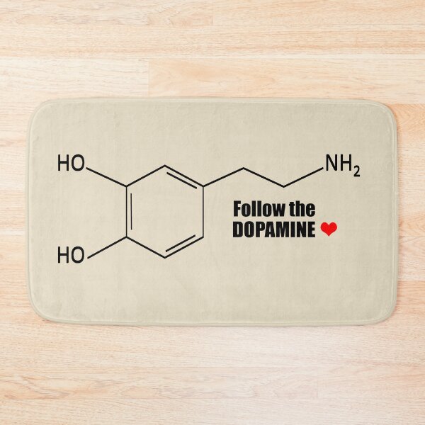 Item preview, Dopamine molecule structure chemist structural formula designed and sold by Alexaltay.