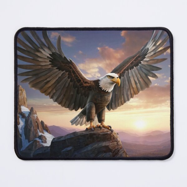 Item preview, majestic eagle against the background of the setting sun designed and sold by Izabela Włodarczyk.