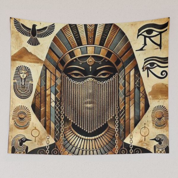 Item preview, The Egyptian Queen, Tribal Art in Black & Gold designed and sold by Shs-Kenya.