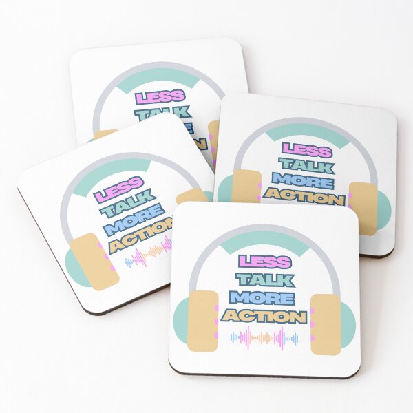Item preview, Motivational phrase "Less Talk, More Action" design designed and sold by monjamm.