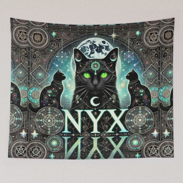 Item preview, Meet Nyx: The Cosmic Guardian of the Eternal Moonlit Realm designed and sold by Meta2Physical.