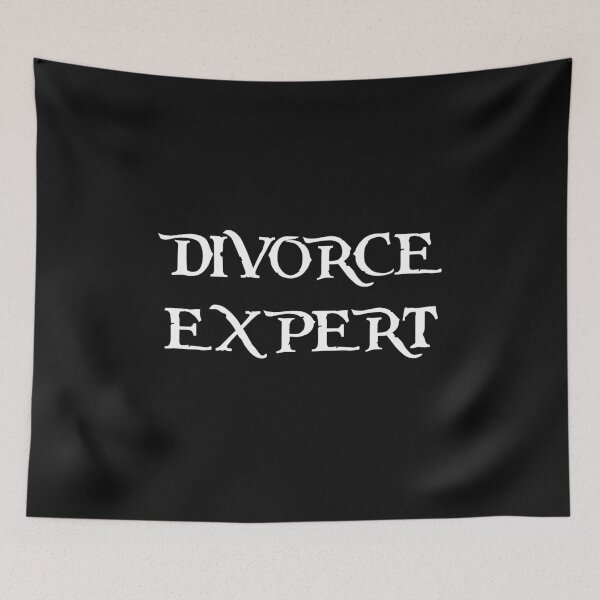 Item preview, Divorce expert funny quote designed and sold by SvarunPogani.