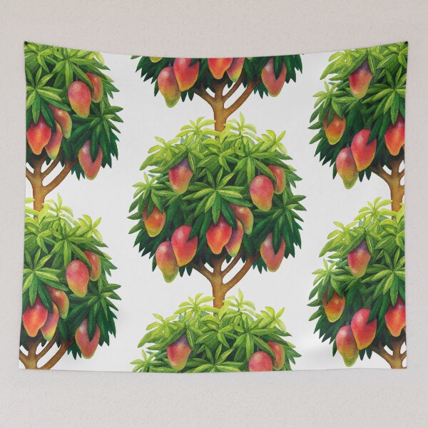 Item preview, Hand-painted mango tree designed and sold by Ekaterina Glazkova.
