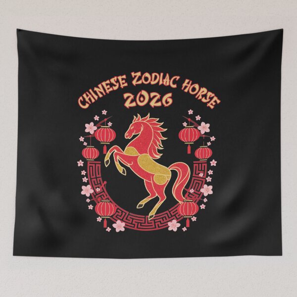 Item preview, Chinese Zodiac Horse 2026: Celebrating The Lunar New Year designed and sold by elynne9.
