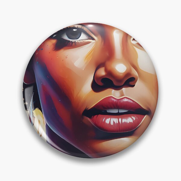 Item preview, Color Splash Afro Glam Portrait – Bright and Bold Decor– Contemporary Afro-Inspired Art designed and sold by msrmiami1.