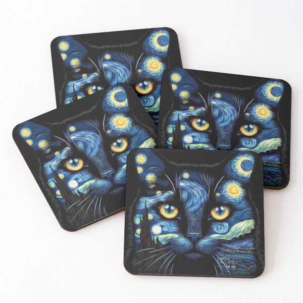 Item preview, Starry night Cat designed and sold by AvalonTshirts.
