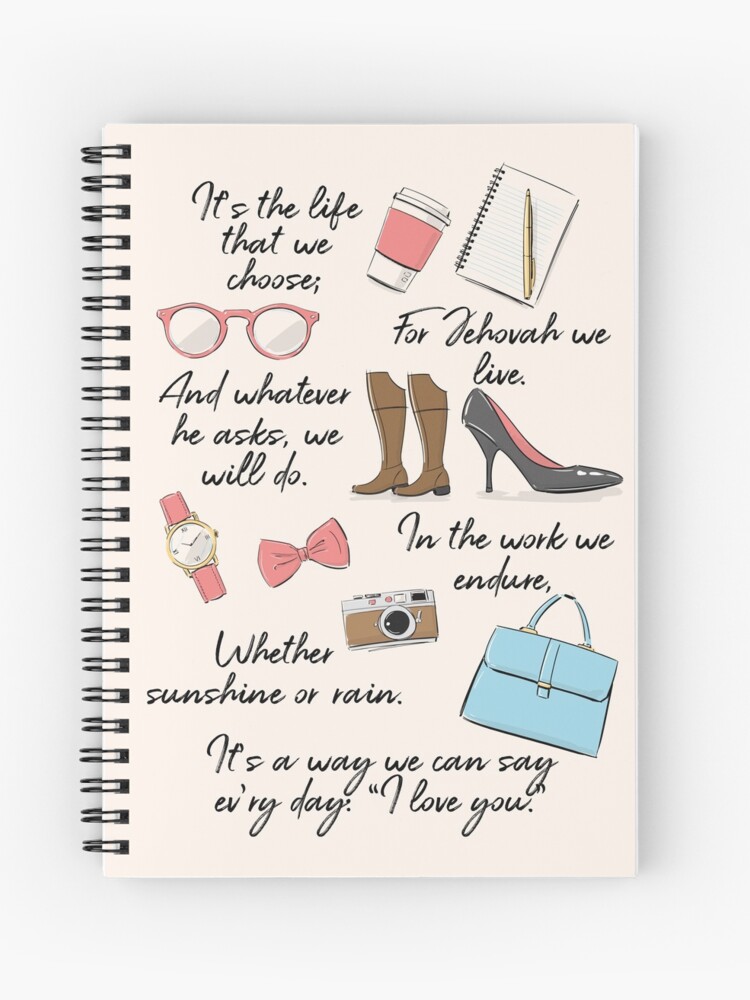 The Life of a Pioneer Spiral Notebook for Sale by Paper Bee Gift Shop