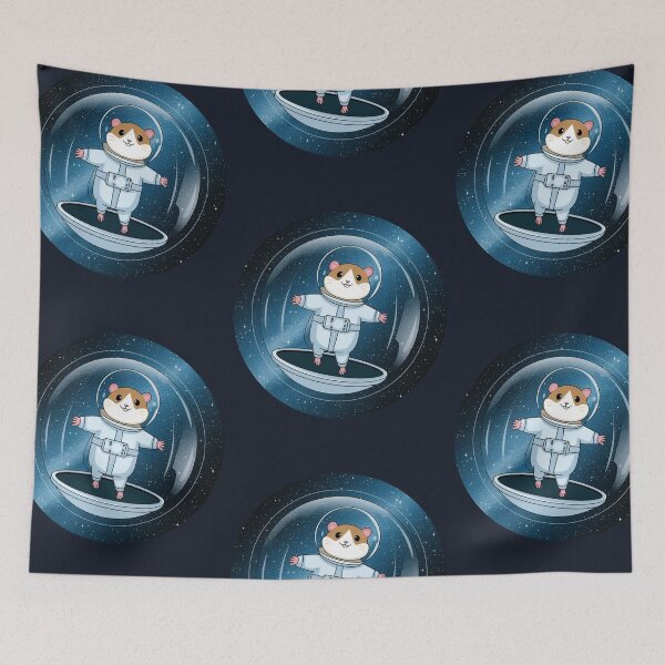 Item preview, Hamster Astronaut, Space , Planet, Stars, Space Travel designed and sold by KolorellaS.