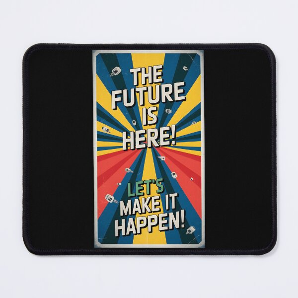 Item preview, the future is here futuristic retro quote  designed and sold by bukajart.