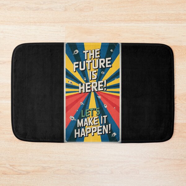 Item preview, the future is here futuristic retro quote  designed and sold by bukajart.