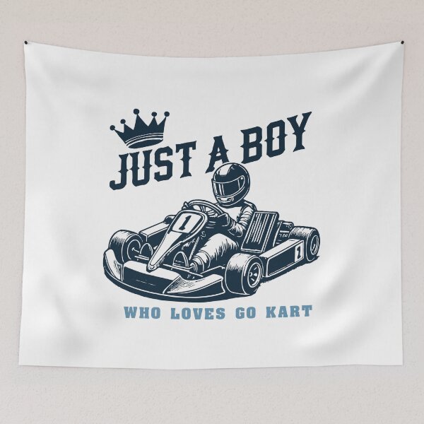 Item preview, Just A Boy Who Loves Go-Kart Racing Fun designed and sold by LuminOrb.