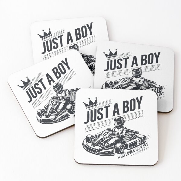 Item preview, A Boy Who Loves Go-kart Retro Adventure Design designed and sold by LuminOrb.