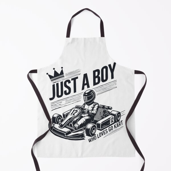 Item preview, A Boy Who Loves Go-kart Retro Adventure Design designed and sold by LuminOrb.