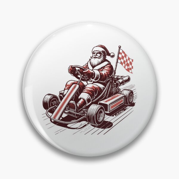 Item preview, Santa Claus In Go-kart designed and sold by LuminOrb.