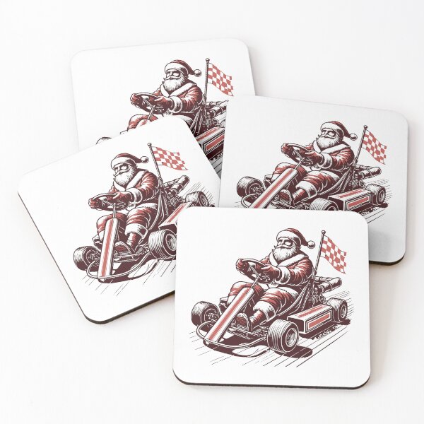Item preview, Santa Claus In Go-kart designed and sold by LuminOrb.